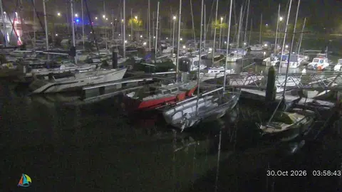 Vue de la webcam du bassin Vauban, image fixe