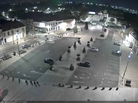 Vue de la webcam de la place Albert Denvers, image fixe