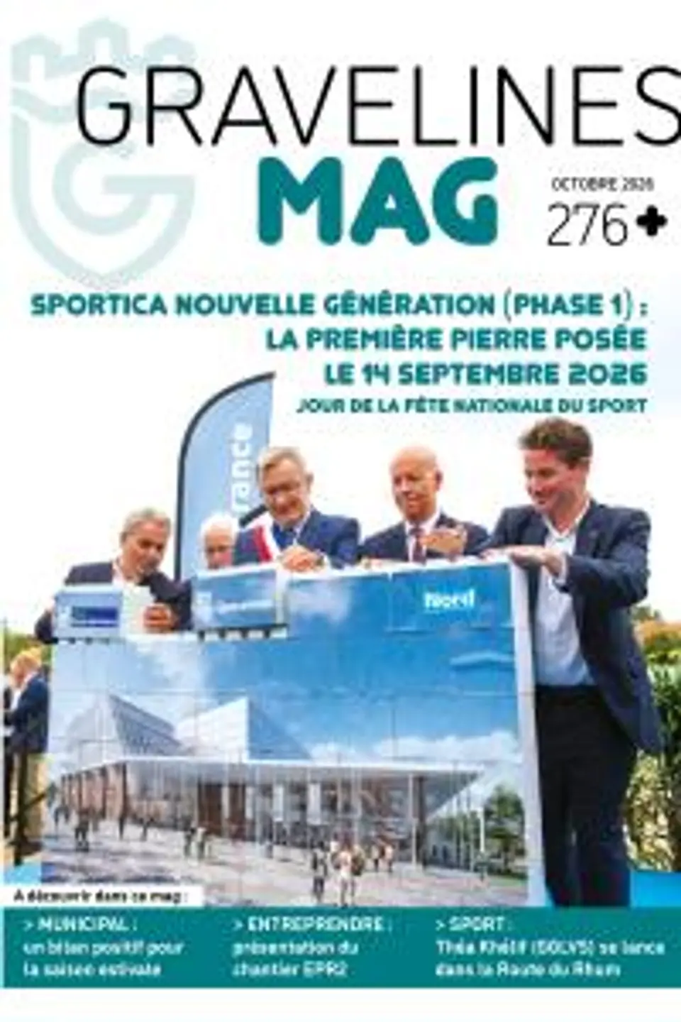 La couverture du numéro 276 de Gravelines Mag, daté d’octobre 2026.